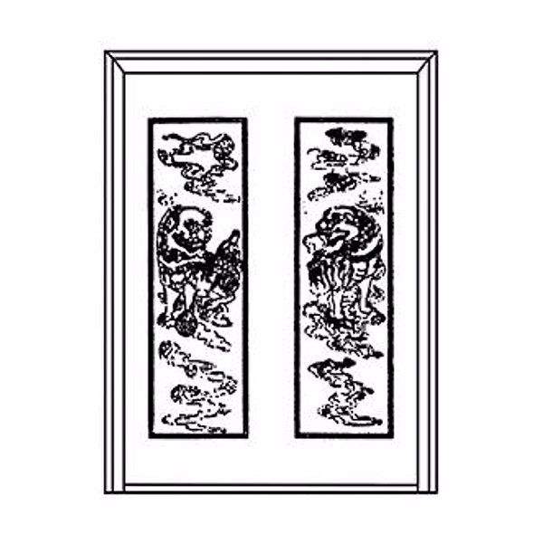 门业图片-对开门对开门门面JY-6811 6812图片